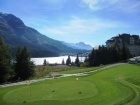 Driving range with a view to the lakes